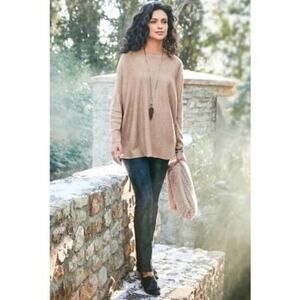 Soft Surroundings Womens Snake Python Skin Faux Leather Charlize Pants Small